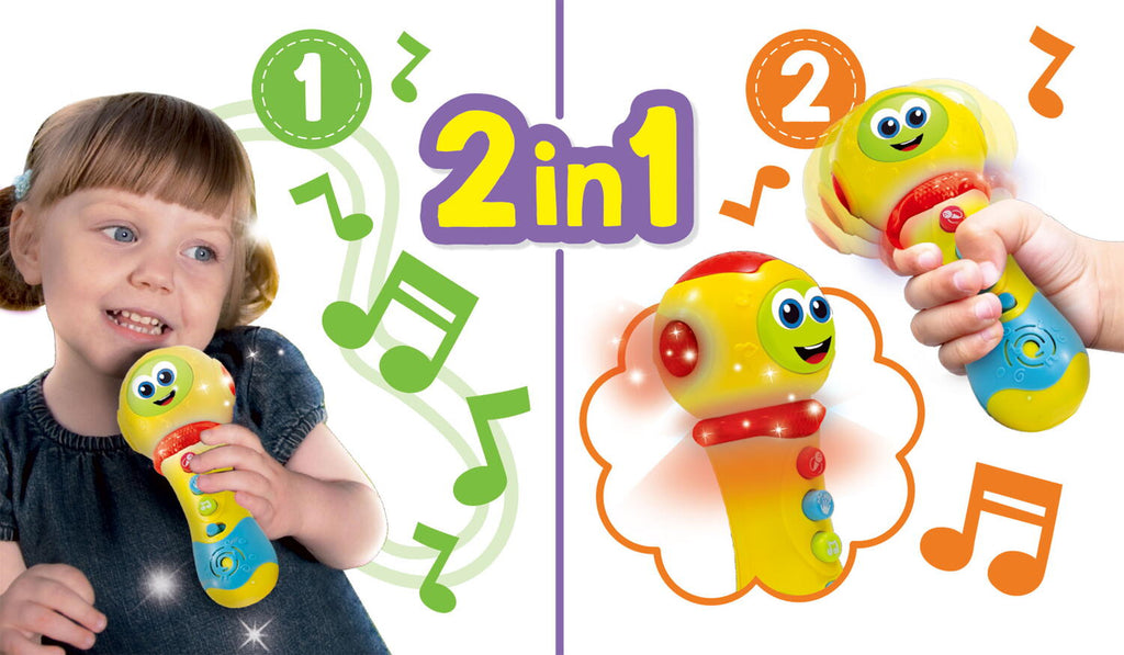 MICROFON 2 IN 1 PENTRU COPII - LISCIANI (L100606) - Libelula Vesela - Jucarii