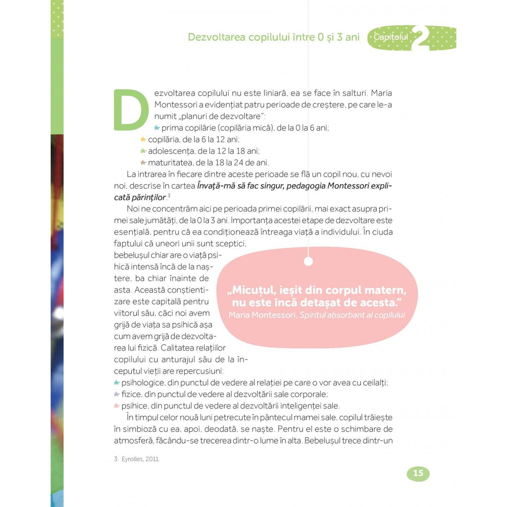 MONTESSORI DE LA NASTERE LA 3 ANI - DPH (978-606-683-443-8) - Libelula Vesela - Carti