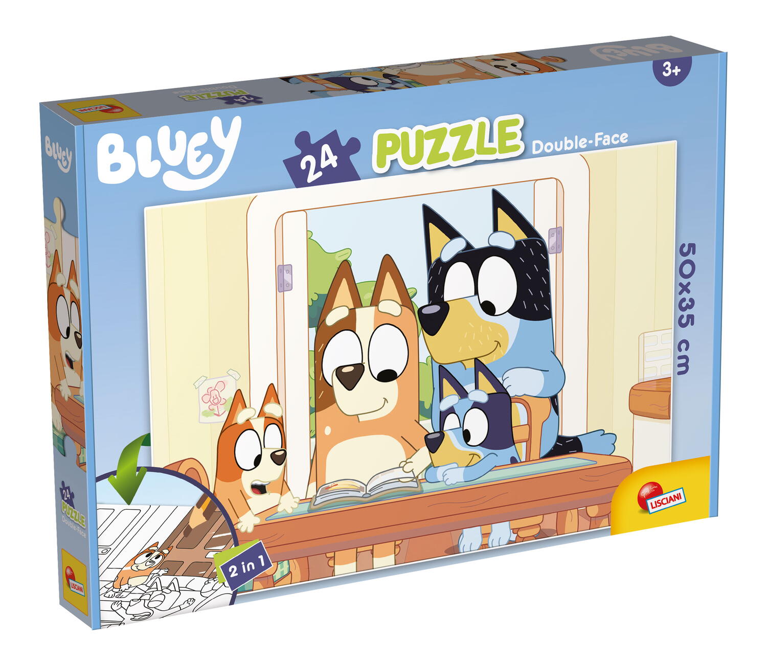 PUZZLE DE COLORAT - BLUEY (24 DE PIESE) - LISCIANI (L99566) - Libelula Vesela - Jucarii