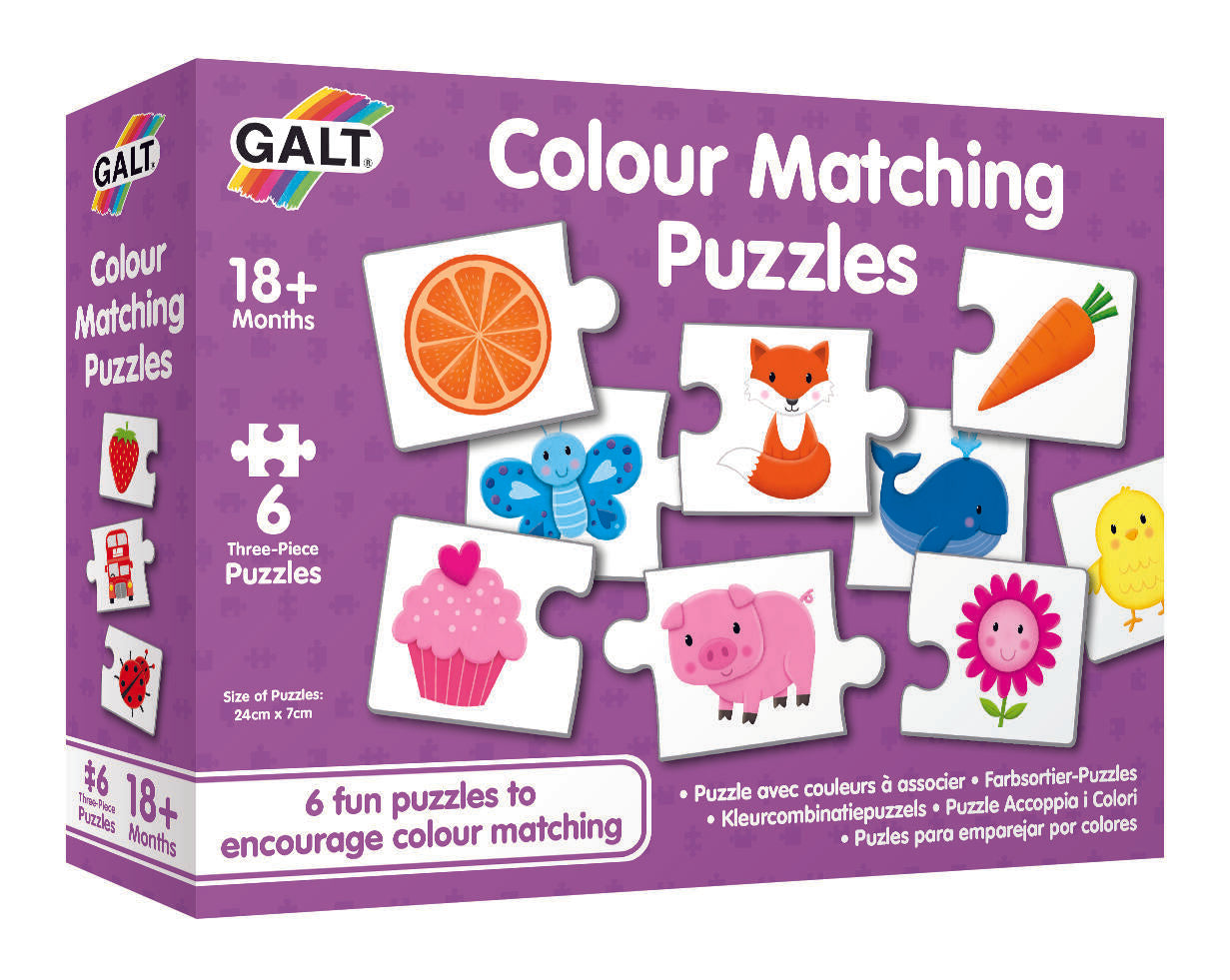 SET DE 6 PUZZLE-URI - LUMEA CULORILOR - GALT (1005281) - Libelula Vesela - Jucarii