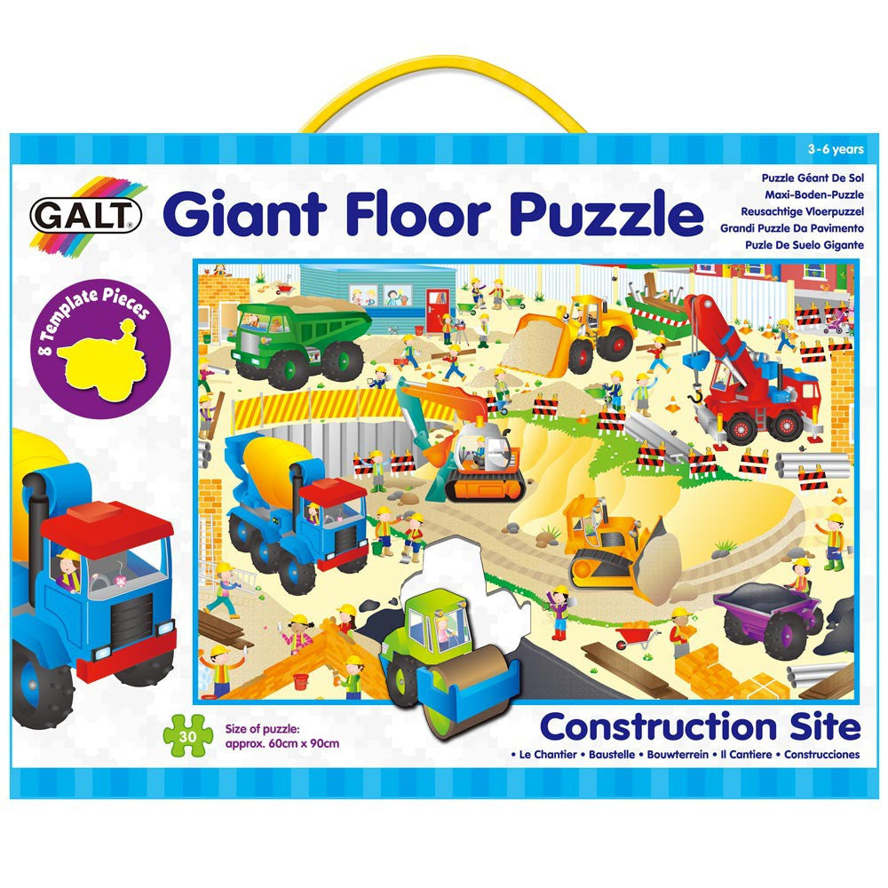 GIANT FLOOR PUZZLE: SANTIERUL (30 PIESE) (A1013K) - Libelula Vesela - Jucarii