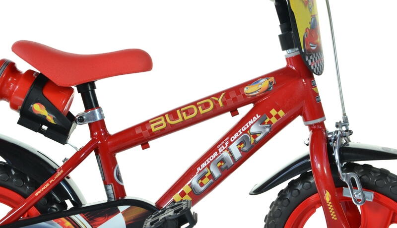 BICICLETA COPII 12 " JUNIOR ELF CARS - DINO BIKES (412UL-CR) - Libelula Vesela - Jucarii