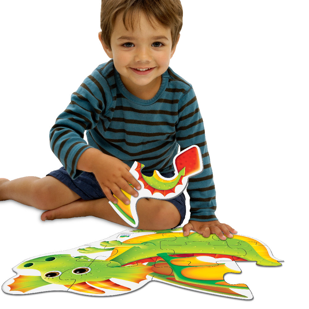 PRIMUL MEU PUZZLE DE PODEA - DRAGON - THE LEARNING JOURNEY (TLJ104750) - Libelula Vesela - Jucarii