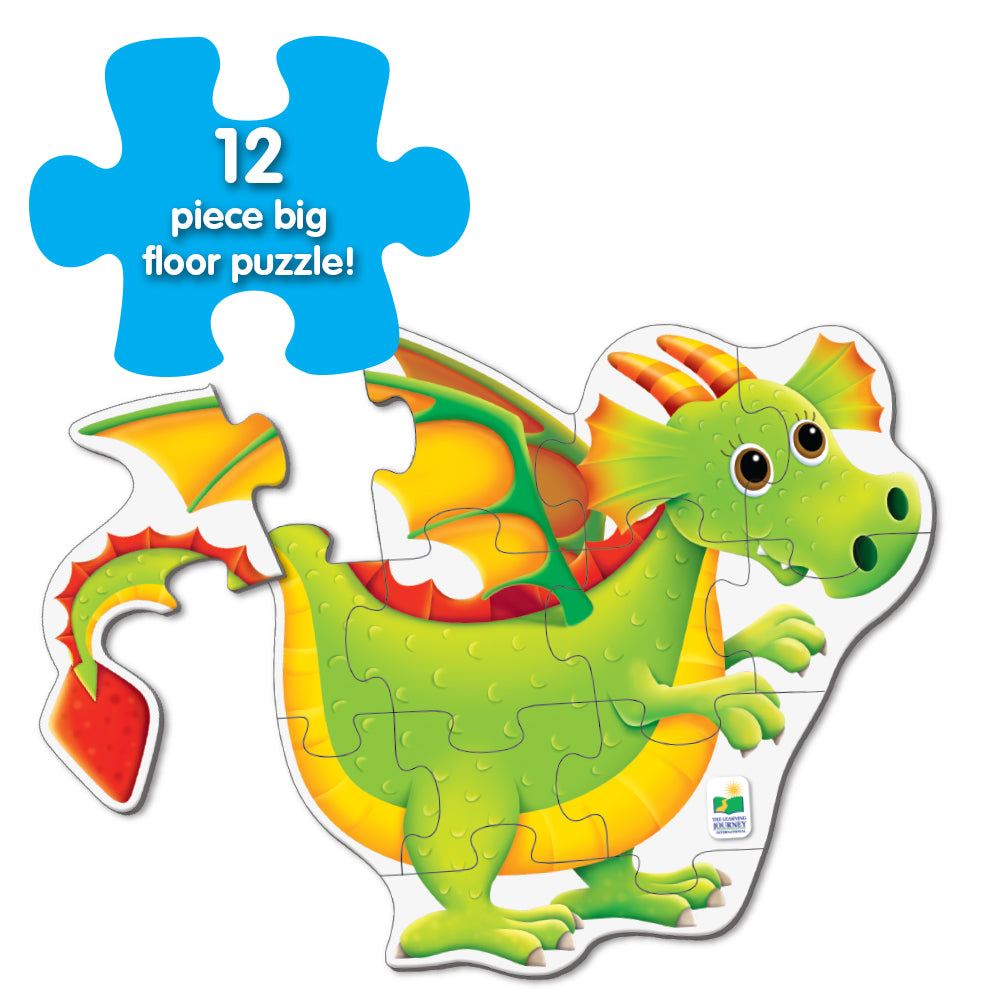 PRIMUL MEU PUZZLE DE PODEA - DRAGON - THE LEARNING JOURNEY (TLJ104750) - Libelula Vesela - Jucarii
