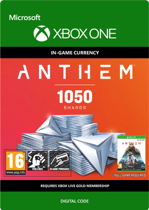 ANTHEM - 1050 SHARDS PACK - XBOX LIVE - MULTILANGUAGE - WORLDWIDE - XBOX ONE - Libelula Vesela - Jocuri video