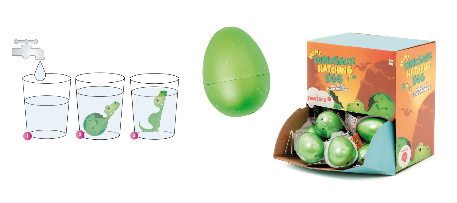 OU MINI - DINOZAUR - KEYCRAFT (NV394) - Libelula Vesela - Jucarii