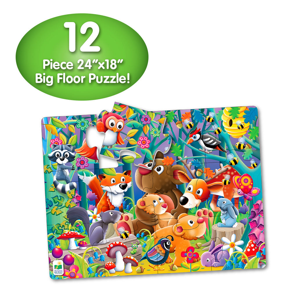 PRIMUL MEU PUZZLE DE PODEA - PRIETENII PADURII - THE LEARNING JOURNEY (TLJ108109) - Libelula Vesela - Jucarii