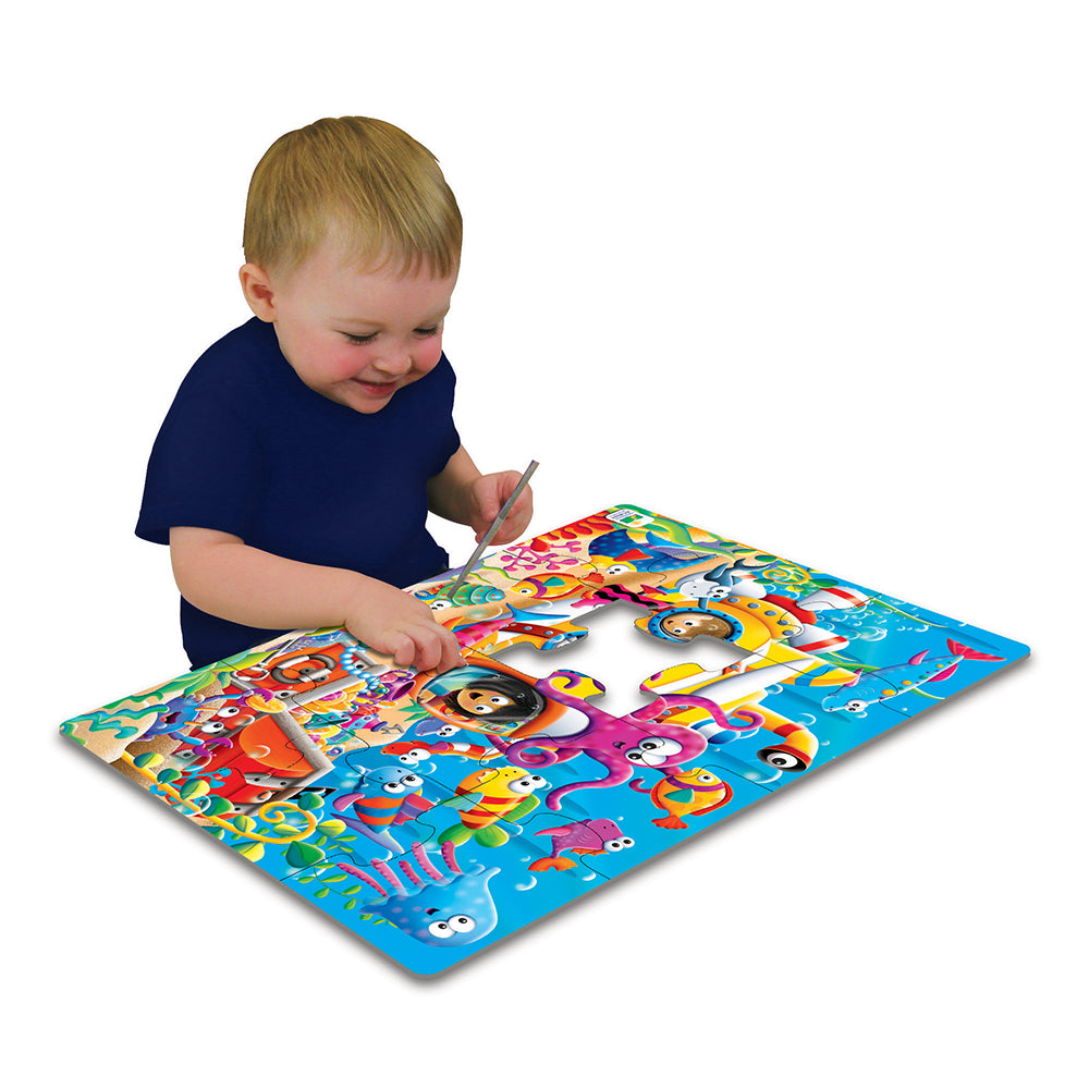 PRIMUL MEU PUZZLE DE PODEA - PRIETENII OCEANULUI - THE LEARNING JOURNEY (TLJ108758) - Libelula Vesela - Jucarii