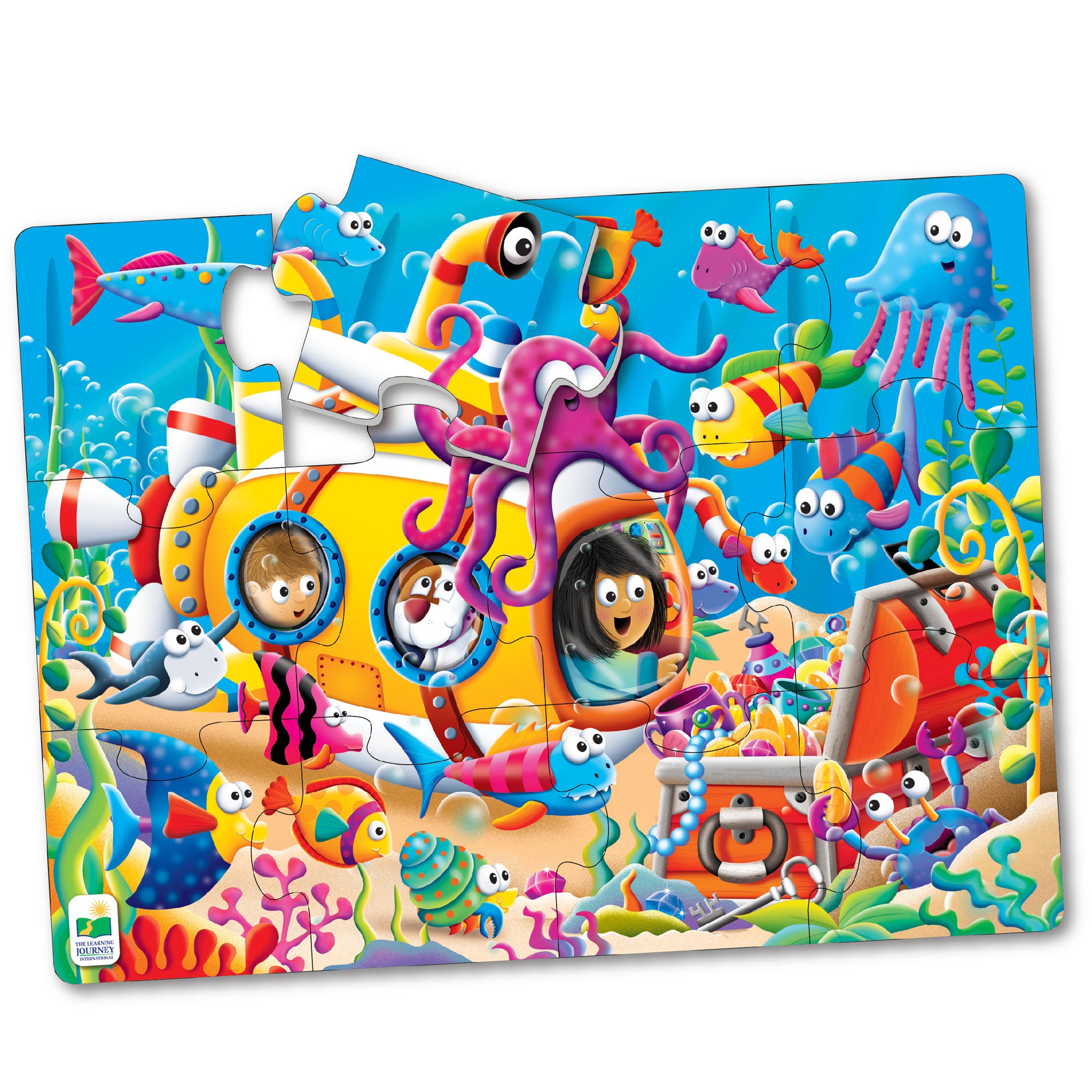 PRIMUL MEU PUZZLE DE PODEA - PRIETENII OCEANULUI - THE LEARNING JOURNEY (TLJ108758) - Libelula Vesela - Jucarii