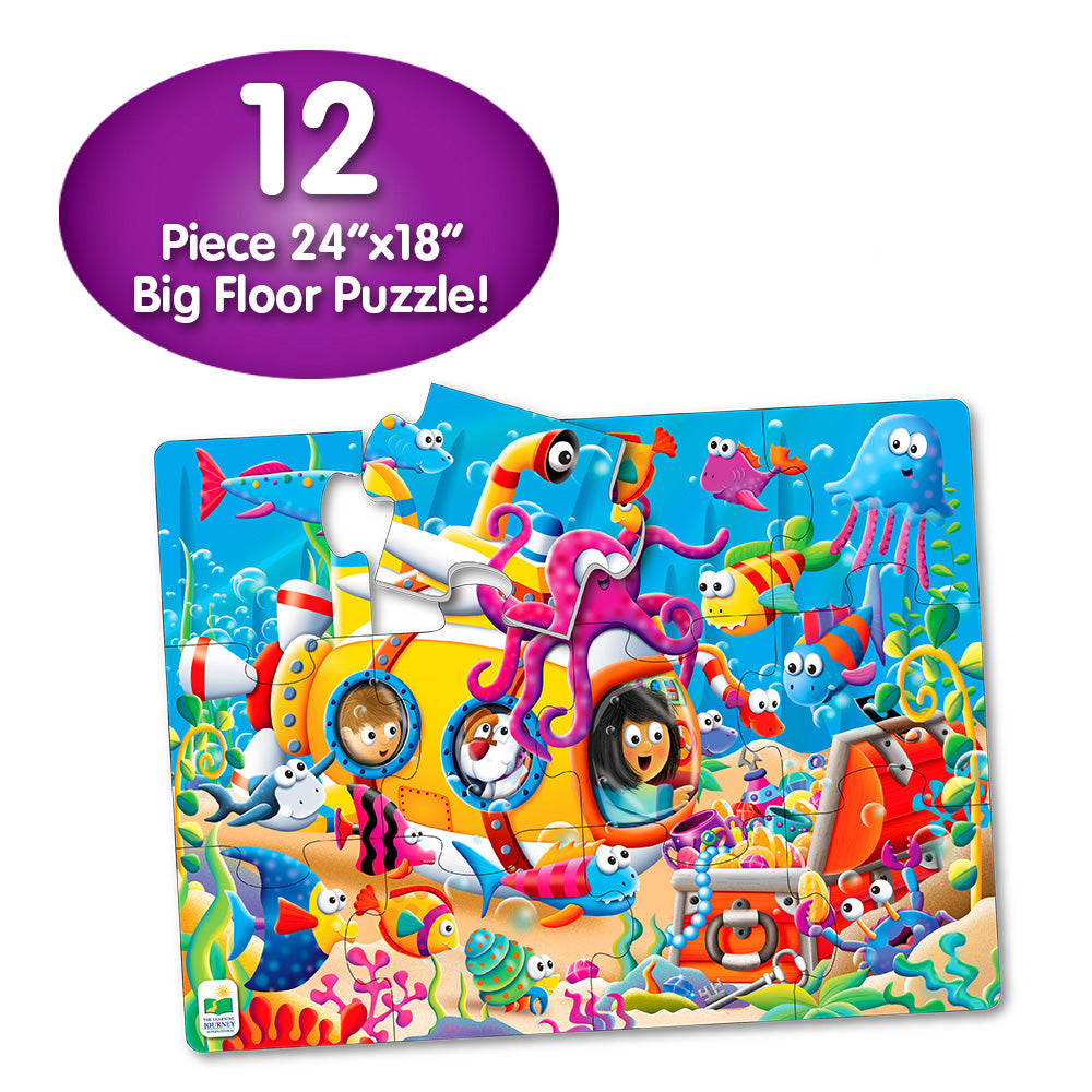 PRIMUL MEU PUZZLE DE PODEA - PRIETENII OCEANULUI - THE LEARNING JOURNEY (TLJ108758) - Libelula Vesela - Jucarii