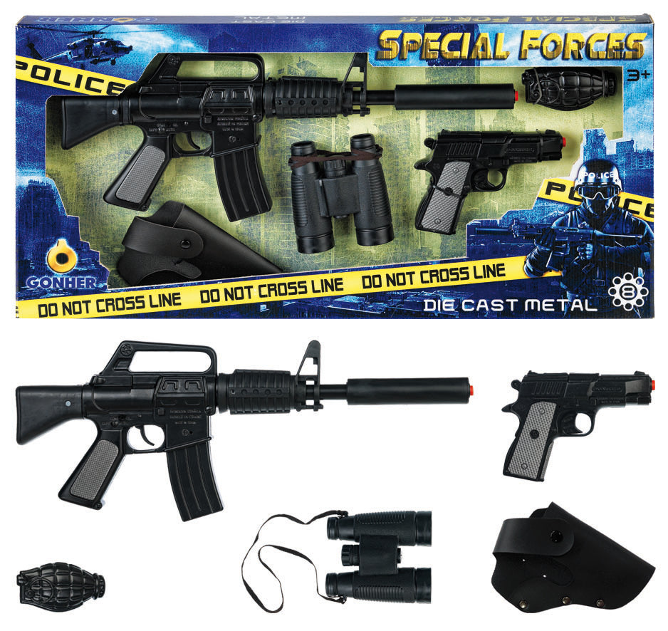 SET ARMAMENT POLITIE - FORTELE SPECIALE - GONHER 446/6 - GONHER - Libelula Vesela - Jucarii
