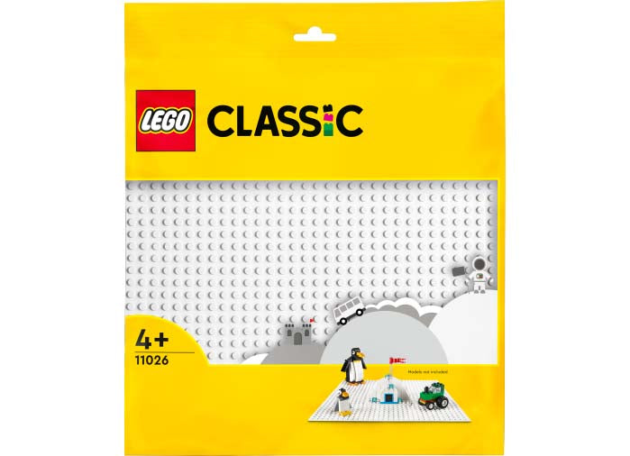 PLACA DE BAZA ALBA - LEGO CLASSIC - LEGO (11026) - Libelula Vesela - Jucarii