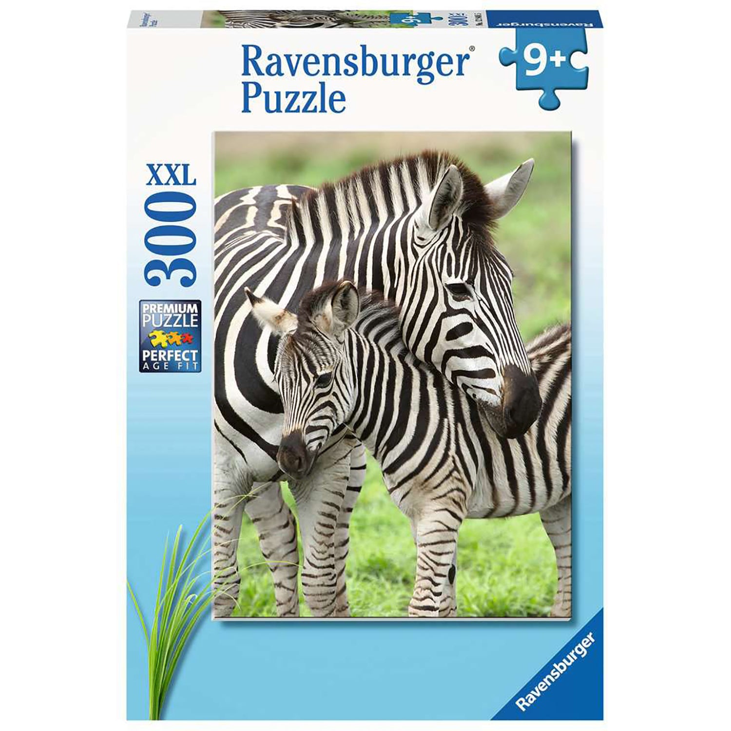 PUZZLE ZEBRE, 300 PIESE - RAVENSBURGER (RVSPC12948) - Libelula Vesela - Jucarii