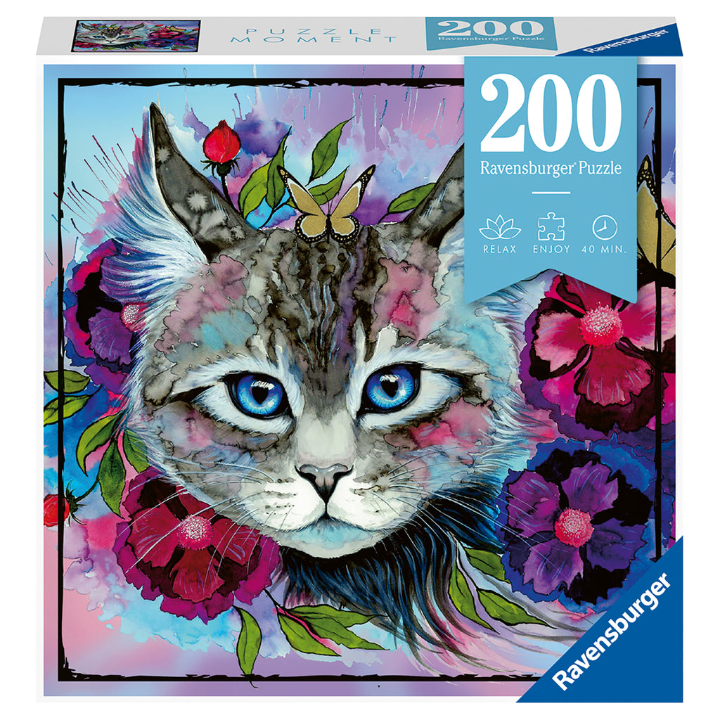 PUZZLE OCHI DE PISICA, 200 PIESE - RAVENSBURGER (RVSPA12960) - Libelula Vesela - Jucarii