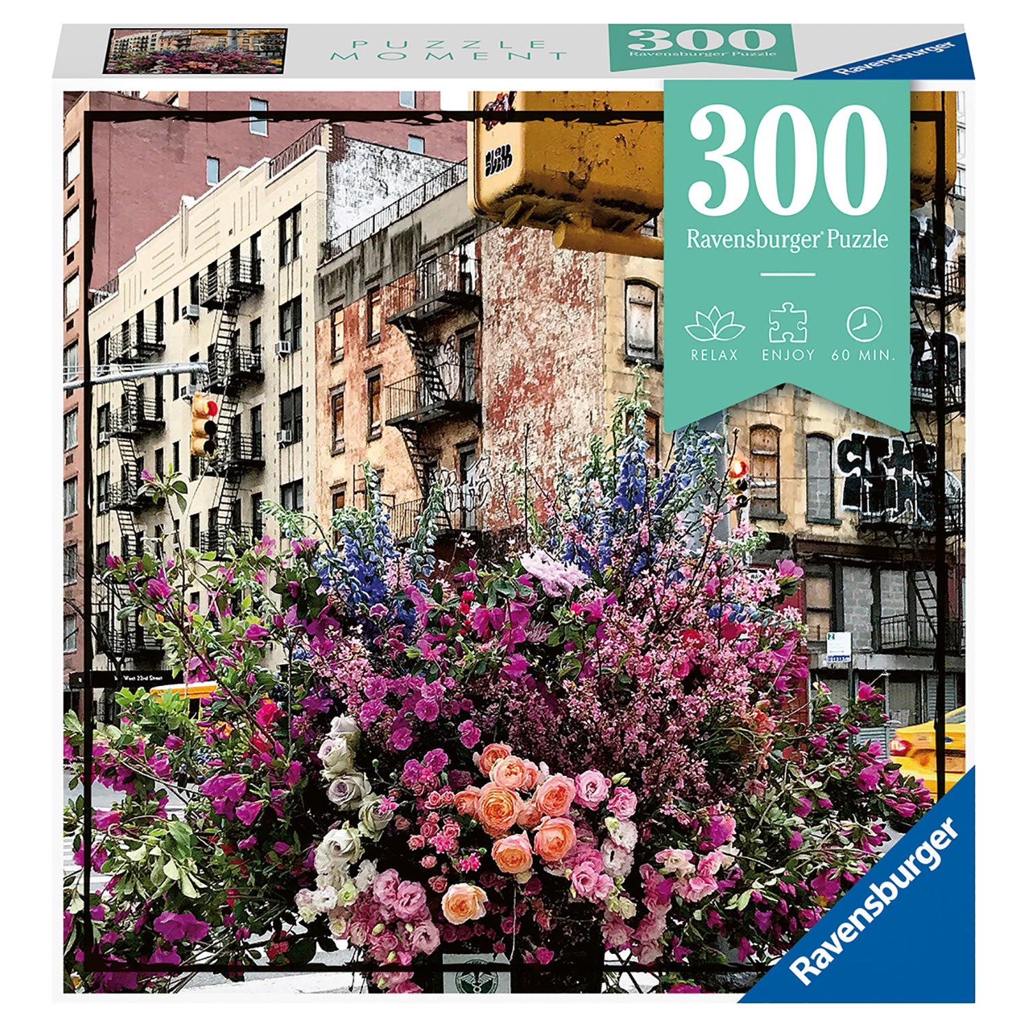 PUZZLE FLORI IN NEW YORK, 300 PIESE - RAVENSBURGER (RVSPA12964) - Libelula Vesela - Jucarii