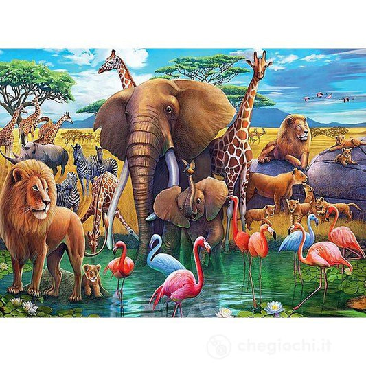 PUZZLE ANIMALE DIN AFRICA, 200 PIESE - RAVENSBURGER (13292) - Libelula Vesela - Jucarii