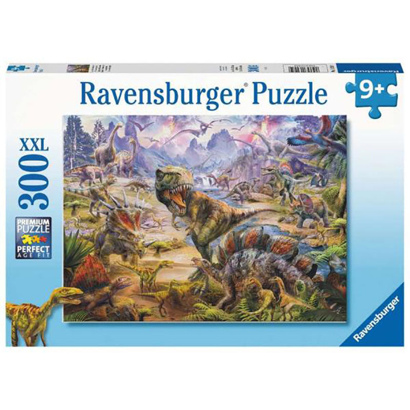 PUZZLE DINOZAURI, 300 PIESE - RAVENSBURGER (RVSPC13295) - Libelula Vesela - Jucarii