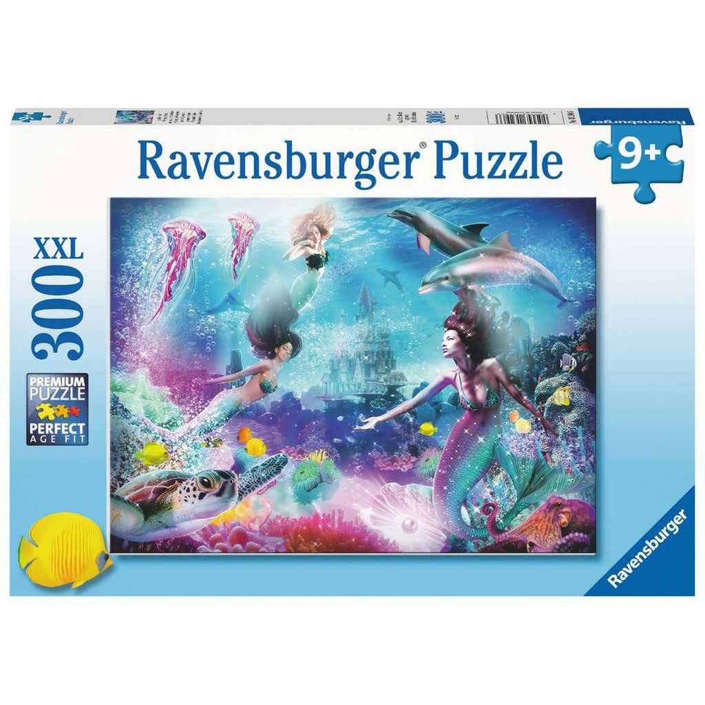 PUZZLE TARAMUL SIRENELOR, 300 PIESE - RAVENSBURGER (13296) - Libelula Vesela - Jucarii