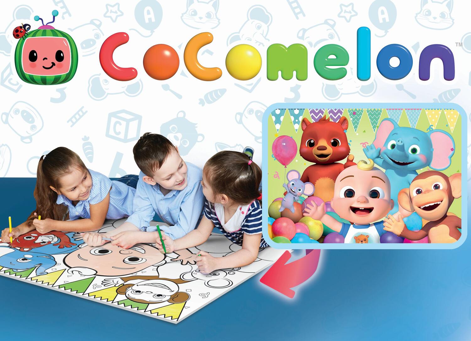 PUZZLE DE COLORAT MAXI - COCOMELON SI PRIETENII (24 PIESE) - LISCIANI (L91003) - Libelula Vesela - Jucarii