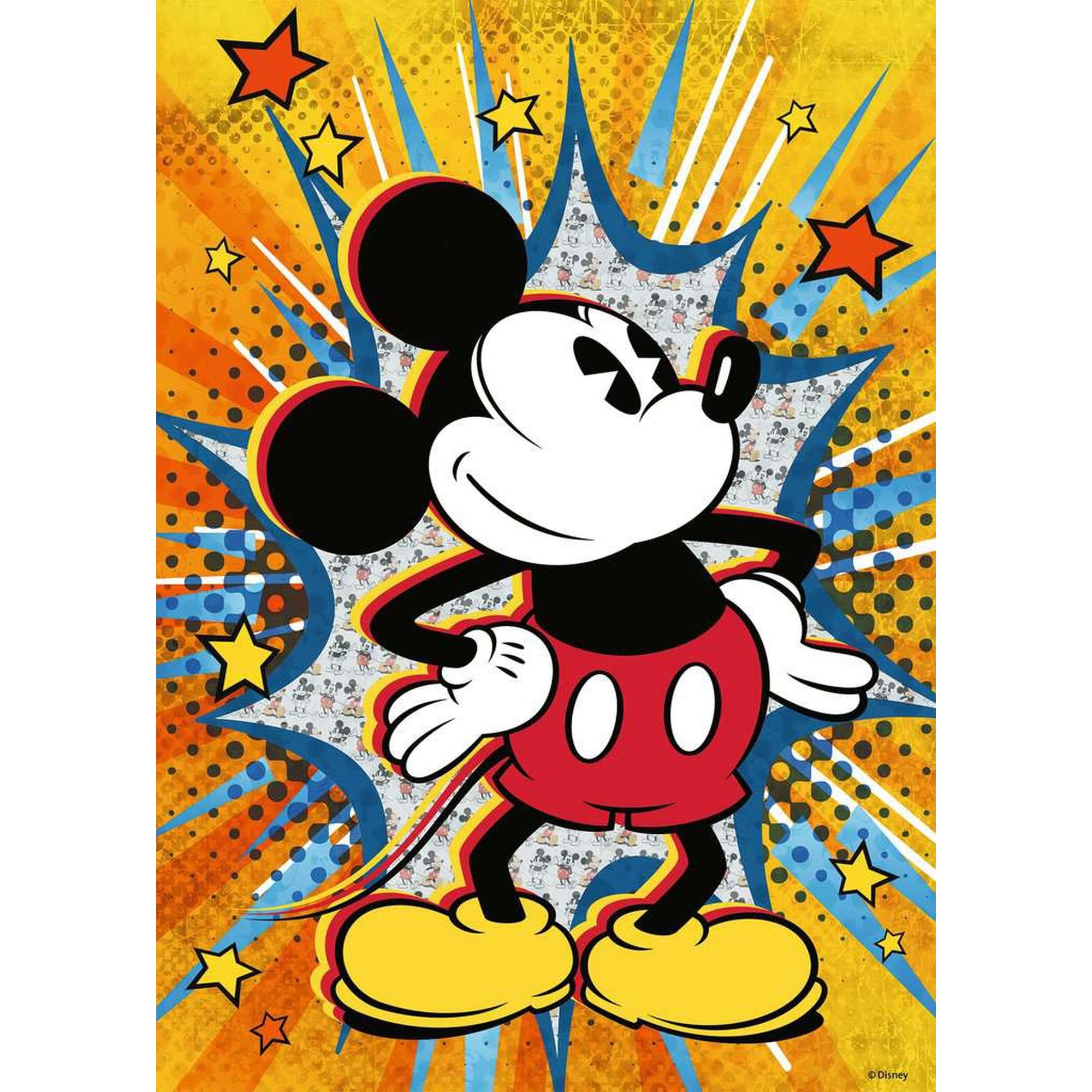PUZZLE RETRO MICKEY, 1000 PIESE - RAVENSBURGER (RVSPA15391) - Libelula Vesela - Jucarii