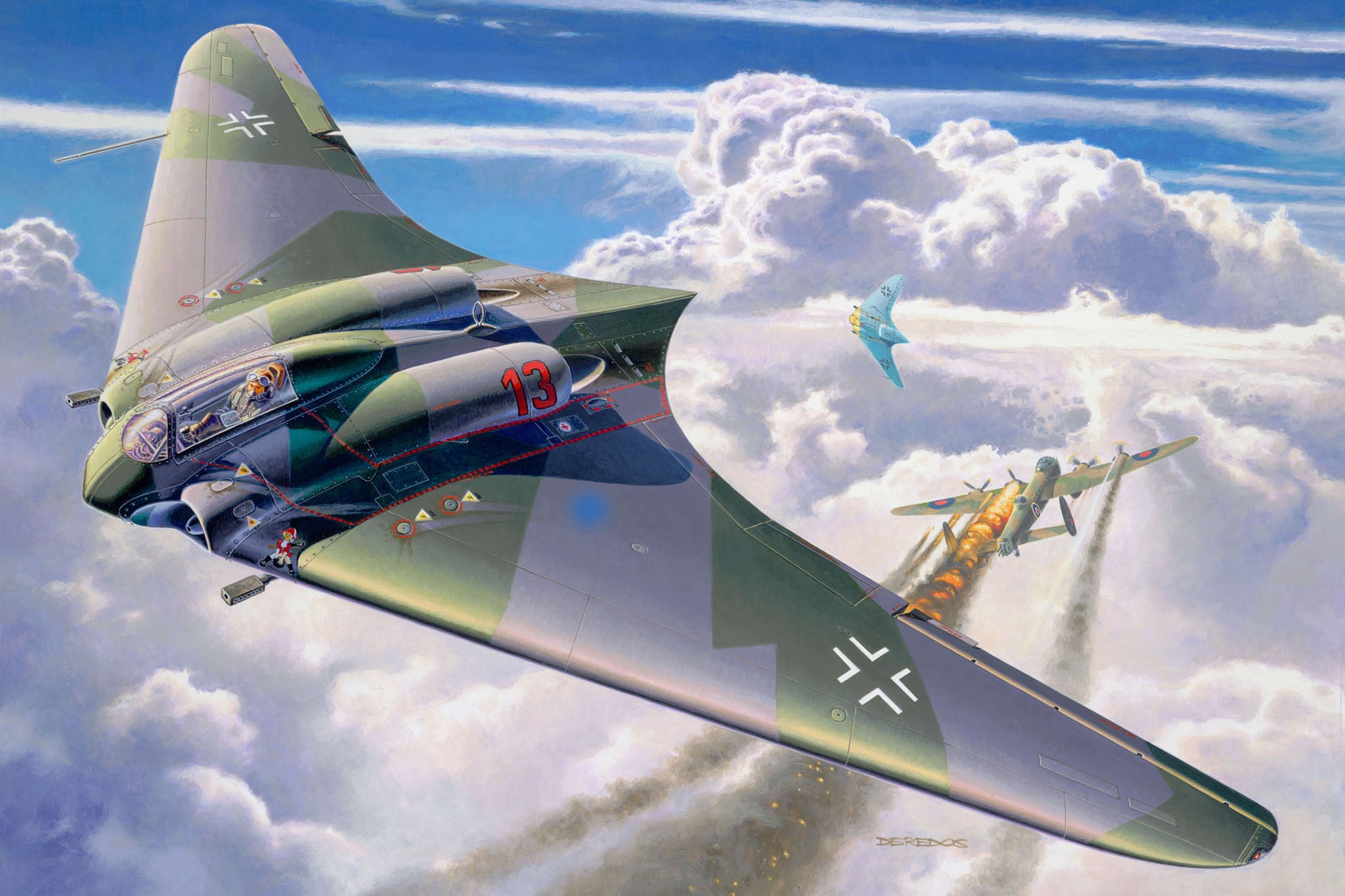 AVION HORTEN GO229 - REVELL (4312) - Libelula Vesela - Jucarii