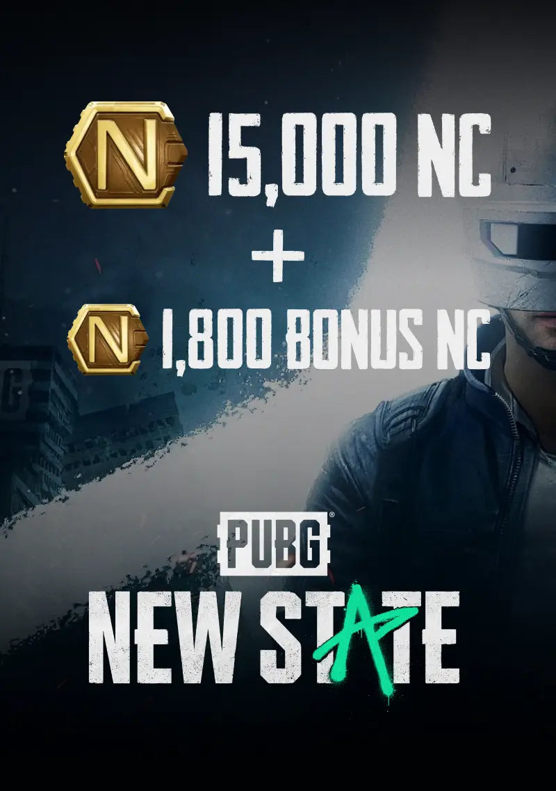 PUBG NEW STATE 15000 NC+1800 BONUS - XBOX LIVE - MULTILANGUAGE - WORLDWIDE - Libelula Vesela - Jocuri video