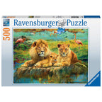 PUZZLE FAMILIE DE LEI, 500 PIESE - RAVENSBURGER (RVSPA16584) - Libelula Vesela - Jucarii