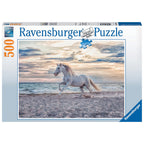 PUZZLE CAL PE PLAJA, 500 PIESE - RAVENSBURGER (RVSPA16586) - Libelula Vesela - Jucarii