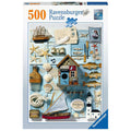 PUZZLE LUCRURI MARINARESTI, 500 PIESE - RAVENSBURGER (RVSPA16588) - Libelula Vesela - Jucarii