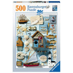 PUZZLE LUCRURI MARINARESTI, 500 PIESE - RAVENSBURGER (RVSPA16588) - Libelula Vesela - Jucarii