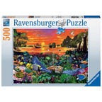 PUZZLE TESTOASA, 500 PIESE - RAVENSBURGER (RVSPA16590) - Libelula Vesela - Jucarii