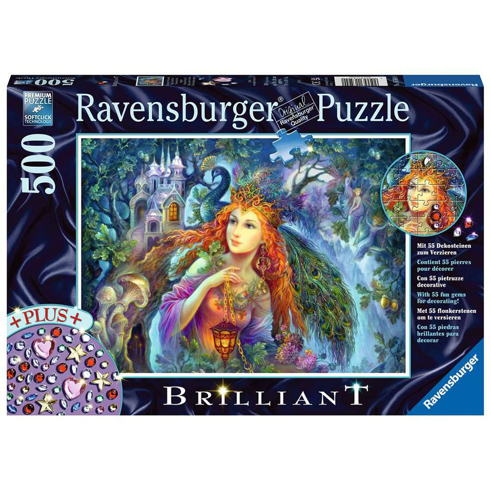 PUZZLE ZANA, 500 PIESE + STICKERE - RAVENSBURGER (RVSPA16594) - Libelula Vesela - Jucarii