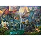 PUZZLE DRAGONI LA LUPTA, 9000 PIESE - RAVENSBURGER (RVSPA16721) - Libelula Vesela - Jucarii