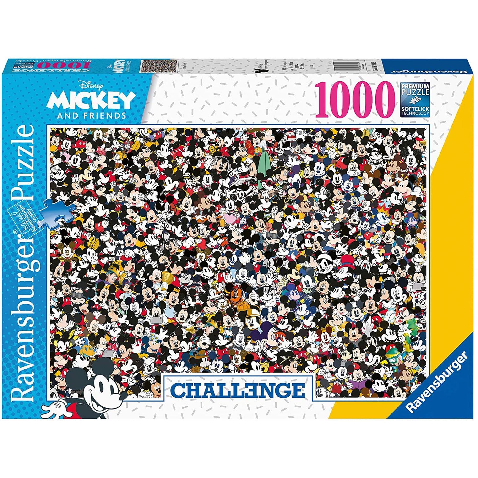 PUZZLE PROVOCARE MICKEY SI PRIETENII, 1000 PIESE - RAVENSBURGER (RVSPA16744) - Libelula Vesela - Jucarii