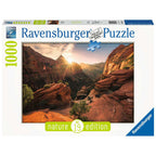 PUZZLE PARCUL NATIONAL ZION SUA, 1000 PIESE - RAVENSBURGER (RVSPA16754) - Libelula Vesela - Jucarii
