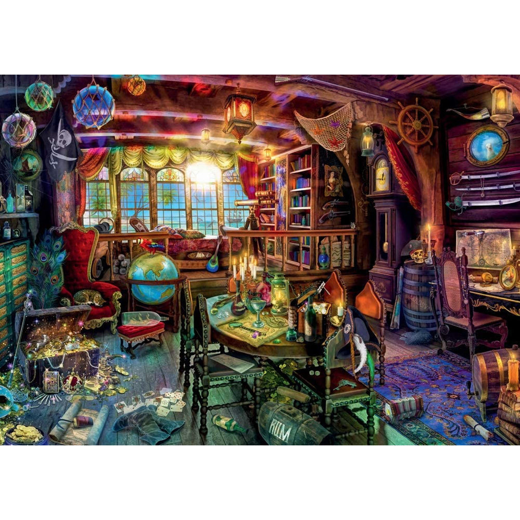 PUZZLE VIATA DE PIRAT, 1000 PIESE - RAVENSBURGER (RVSPA16755) - Libelula Vesela - Jucarii