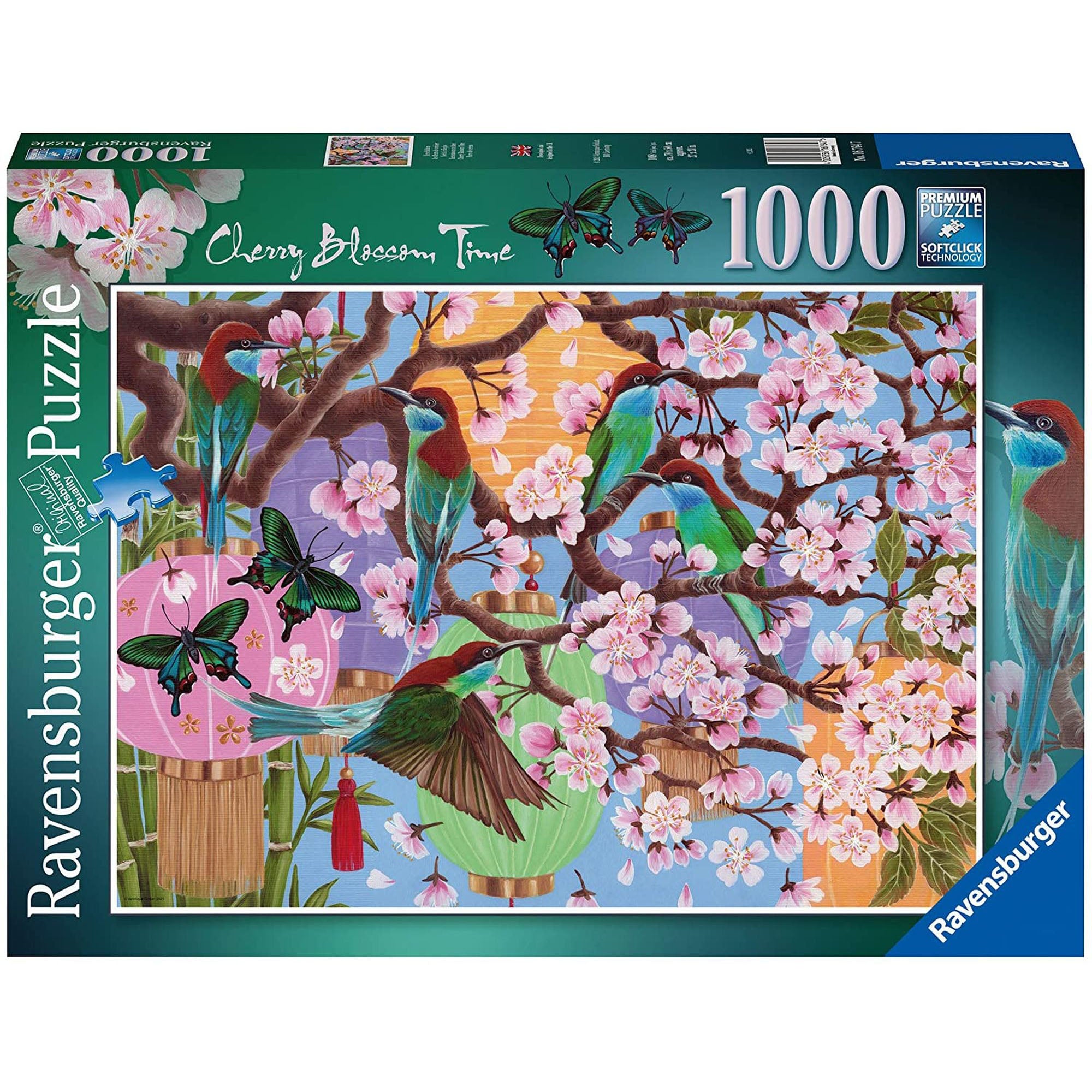 PUZZLE FLORI DE CIRES, 1000 PIESE - RAVENSBURGER (RVSPA16764) - Libelula Vesela - Jucarii