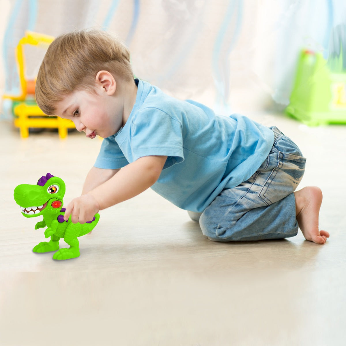 DINOZAUR JUNIOR CU LUMINI SI SUNETE, MIGHTY MEGASAUR - DRAGON - ITOYS (16961) - Libelula Vesela - Jucarii