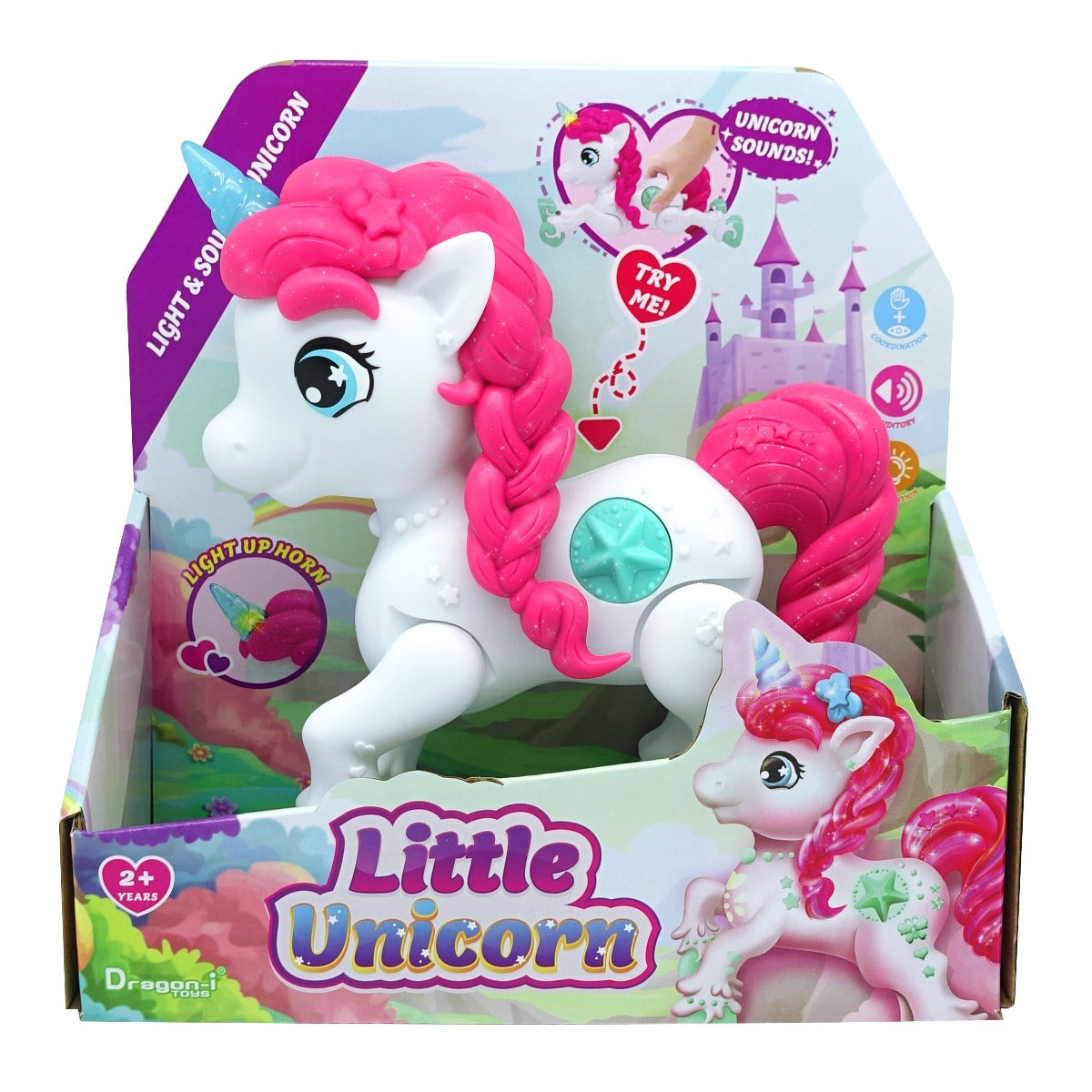 UNICORN JUNIOR CU LUMINI SI SUNETE, MIGHTY MEGASAUR - DRAGON - ITOYS (16970) - Libelula Vesela - Jucarii