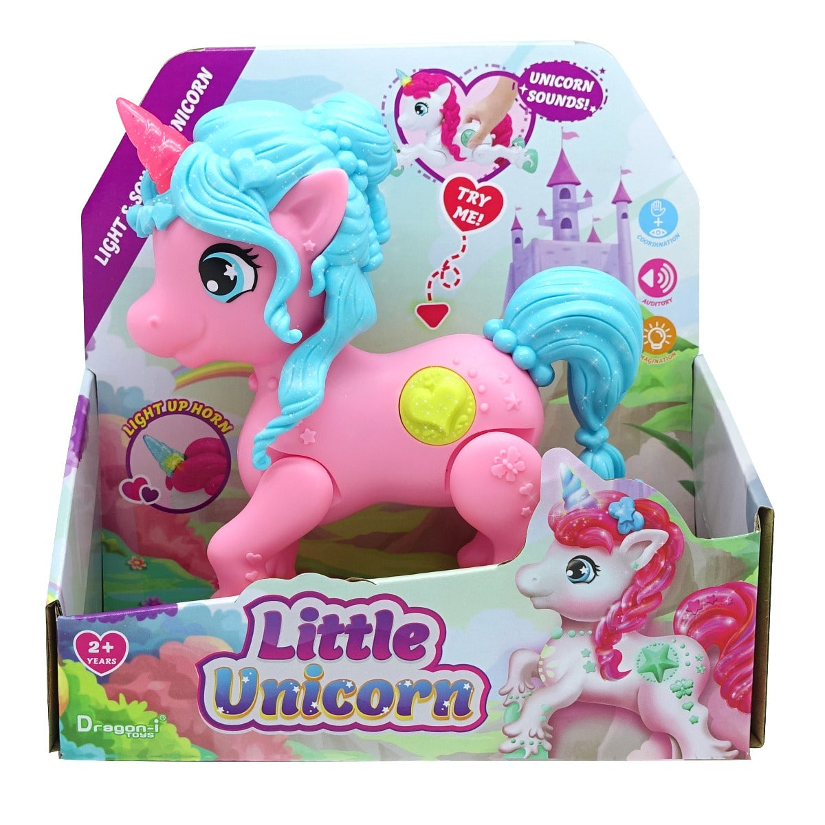 UNICORN JUNIOR CU LUMINI SI SUNETE, MIGHTY MEGASAUR - DRAGON - ITOYS (16970) - Libelula Vesela - Jucarii