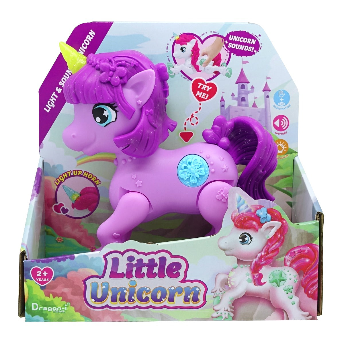 UNICORN JUNIOR CU LUMINI SI SUNETE, MIGHTY MEGASAUR - DRAGON - ITOYS (16970) - Libelula Vesela - Jucarii