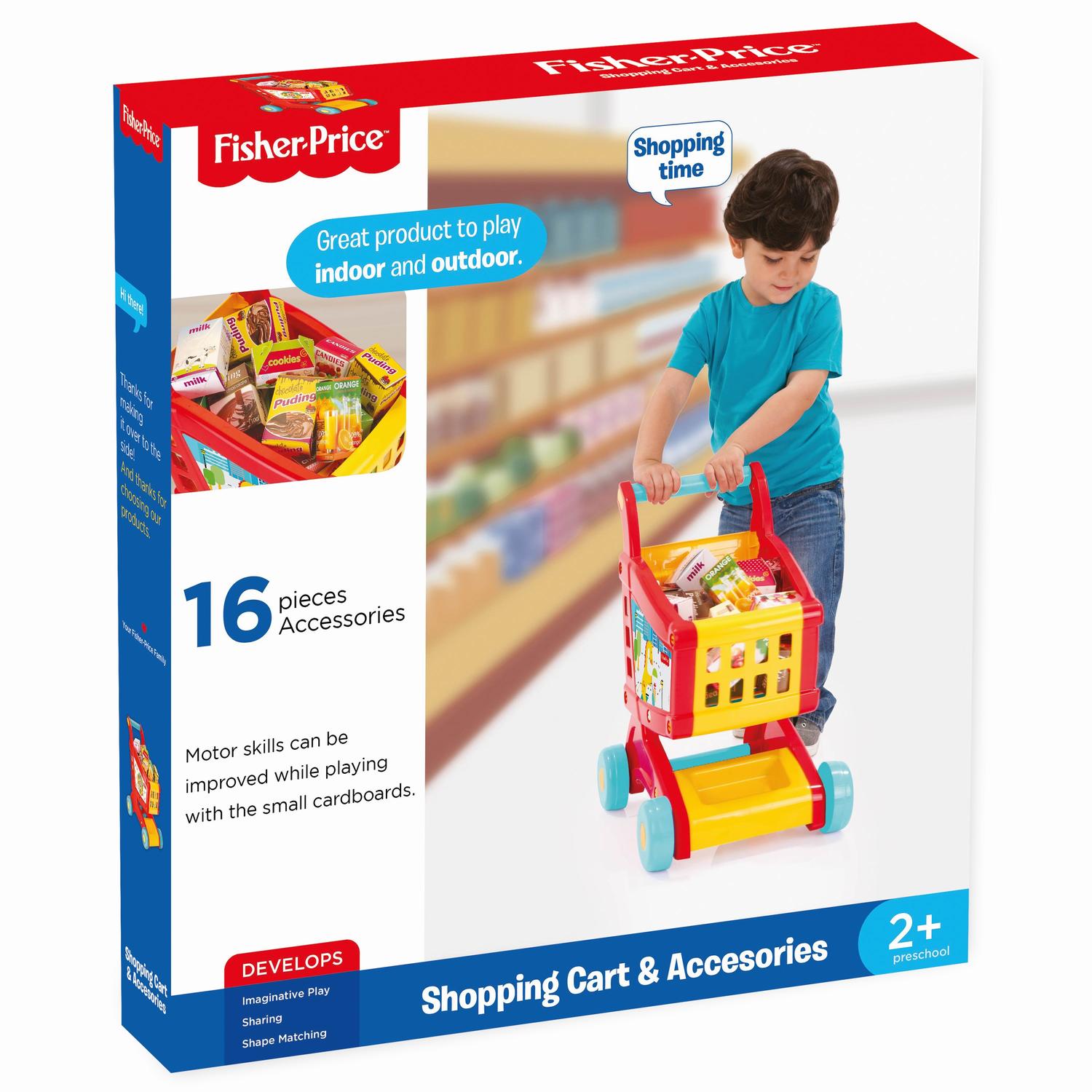 CARUCIOR DE CUMPARATURI CU ACCESORII - FISHER PRICE (FP1806) - Libelula Vesela - Jucarii