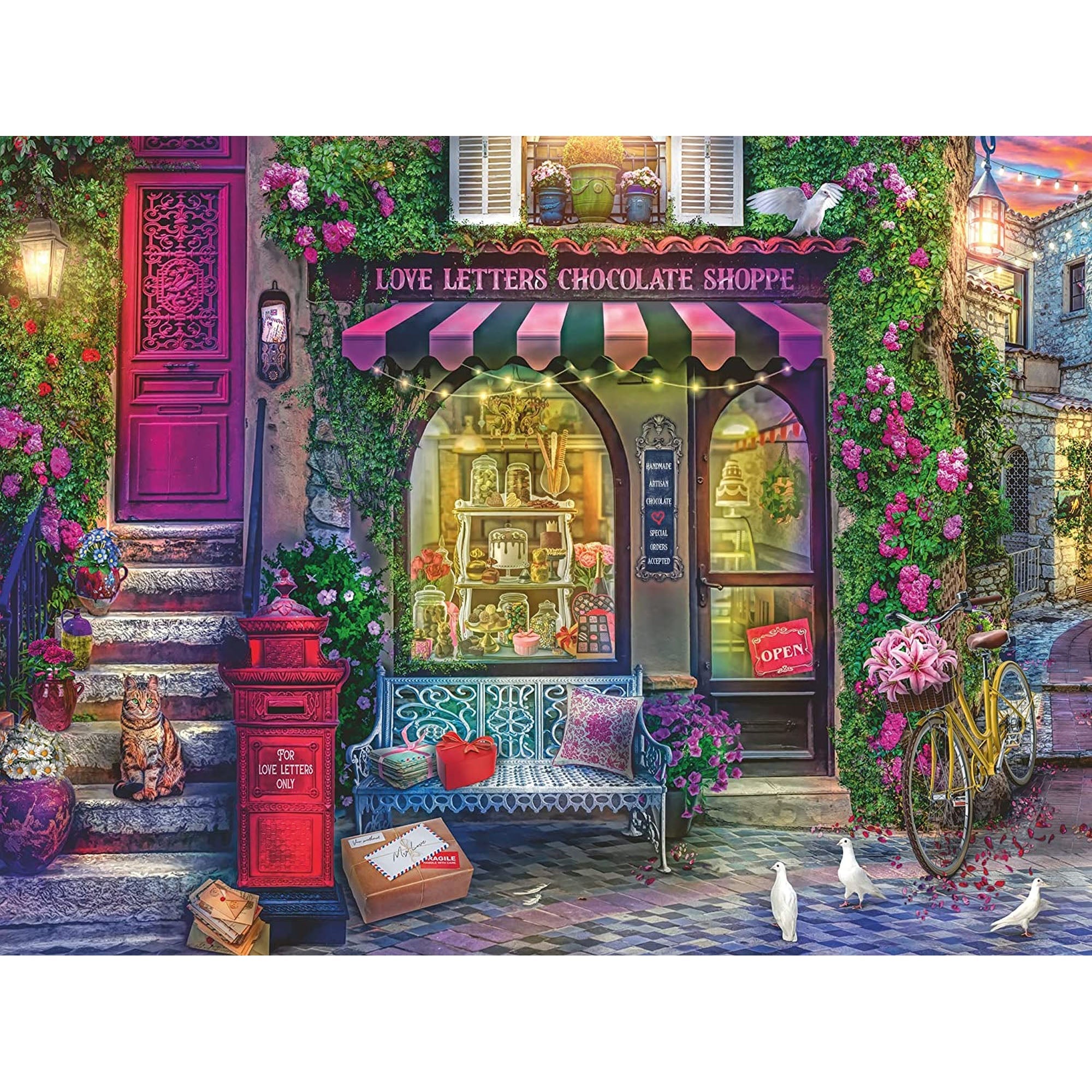 PUZZLE MAGAZINUL DE CIOCOLATA, 1500 PIESE - RAVENSBURGER (17136) - Libelula Vesela - Jucarii