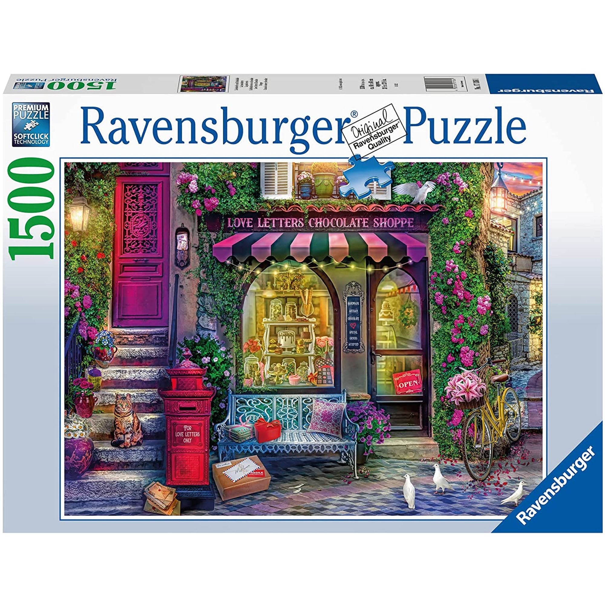 PUZZLE MAGAZINUL DE CIOCOLATA, 1500 PIESE - RAVENSBURGER (17136) - Libelula Vesela - Jucarii