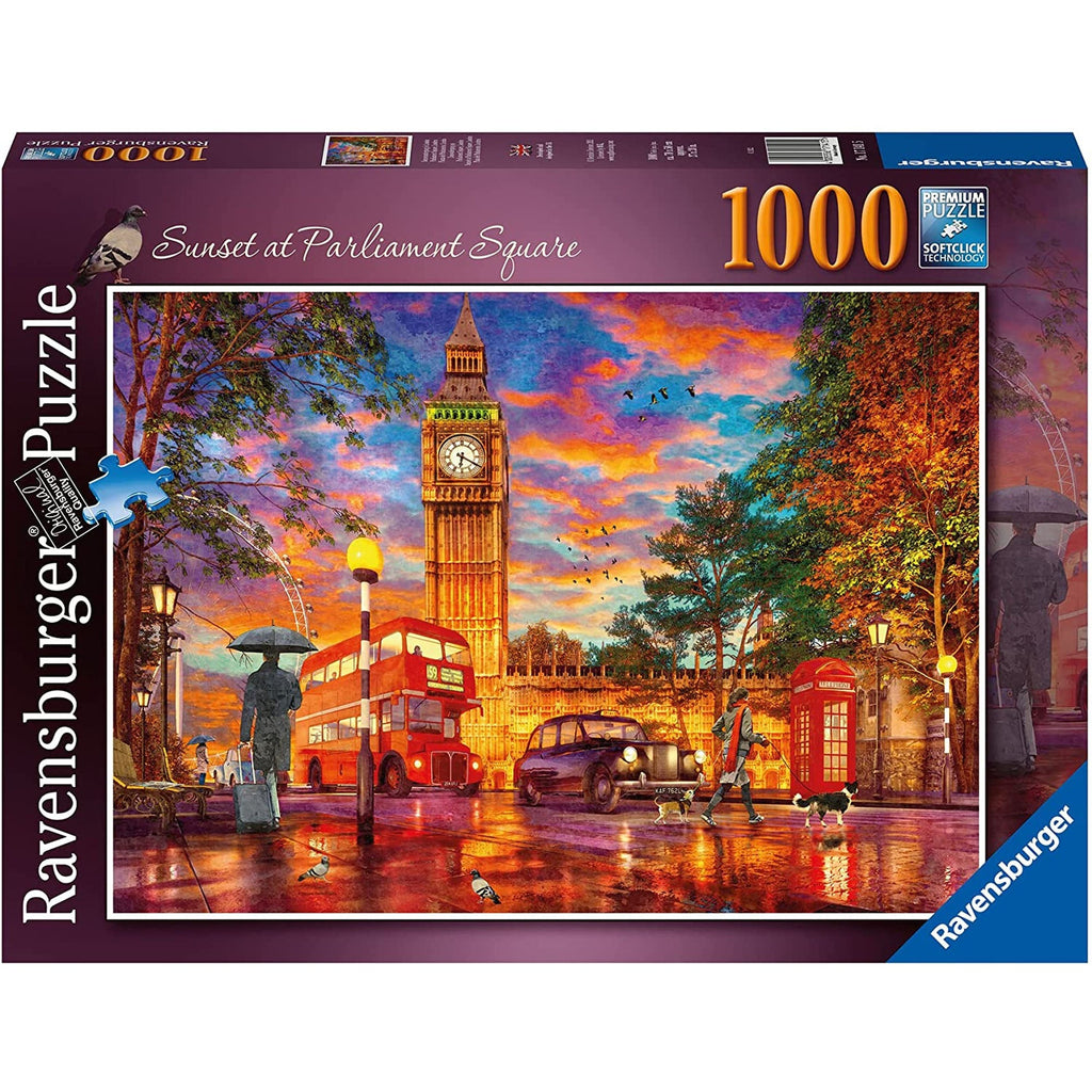 PUZZLE APUS IN PIATA PARLAMENTULUI, 1000 PIESE - RAVENSBURGER (RVSPA17141) - Libelula Vesela - Jucarii