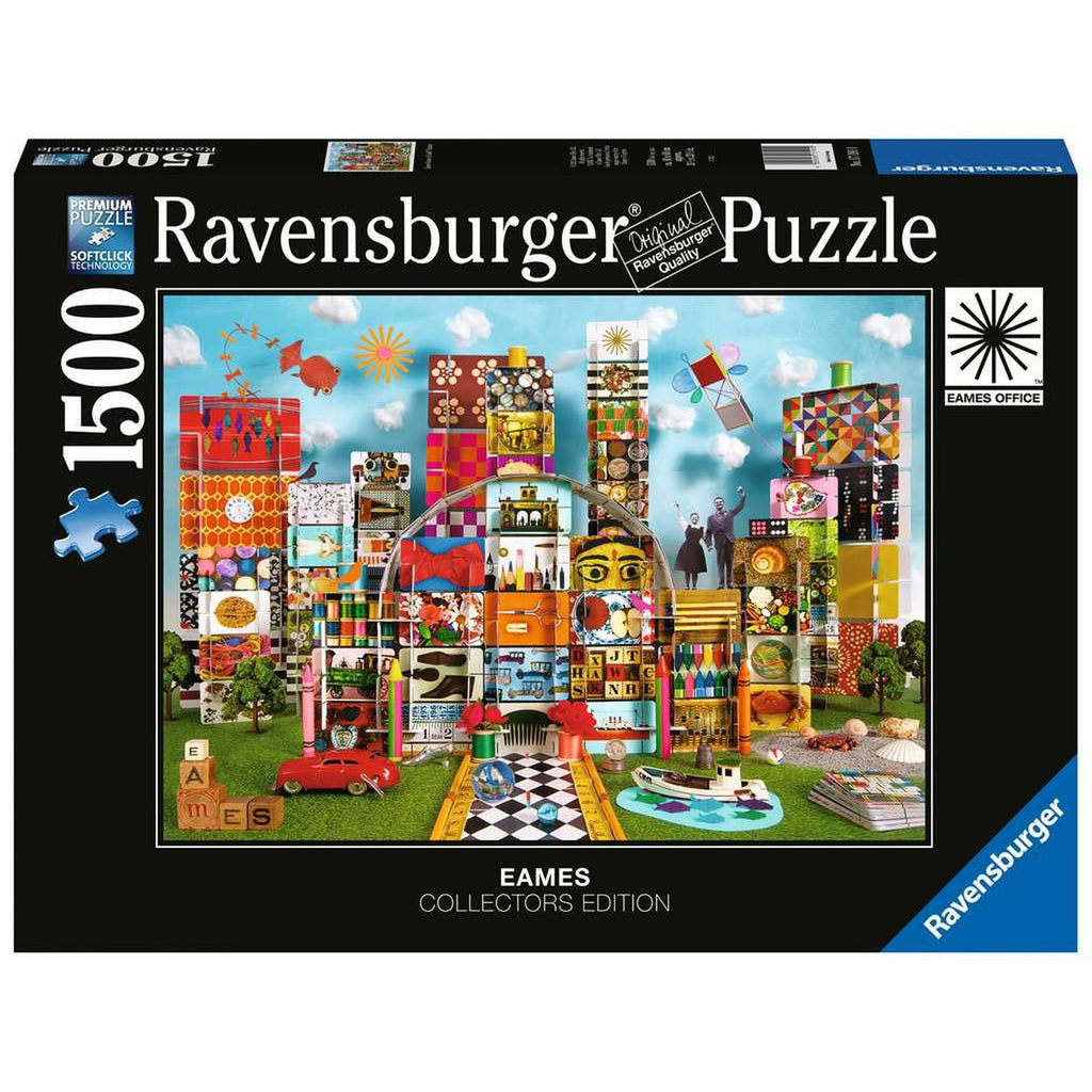 PUZZLE EAMES HOUSE OF CARDS FANTEZIE, 1500 PIESE - RAVENSBURGER (RVSPA17191) - Libelula Vesela - Jucarii