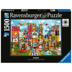 PUZZLE EAMES HOUSE OF CARDS FANTEZIE, 1500 PIESE - RAVENSBURGER (RVSPA17191) - Libelula Vesela - Jucarii