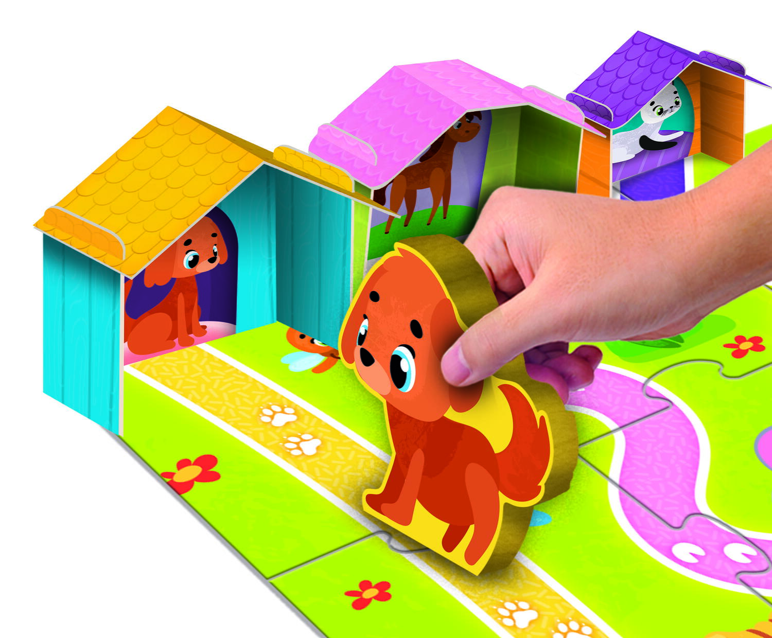 JOC MONTESSORI - DISTRACTIE CU ANIMALUTE - LISCIANI (L96886) - Libelula Vesela - Jucarii