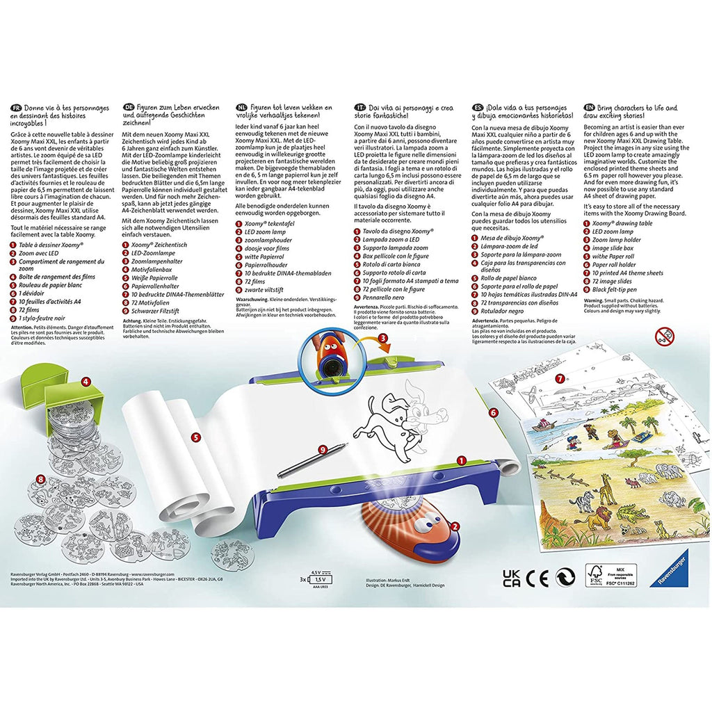 SET CREATIE XOOMY MAXI CU ROLA DE HARTIE - RAVENSBURGER (18142) - Libelula Vesela - Jucarii