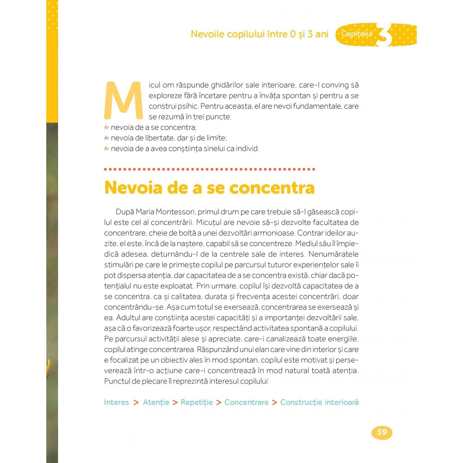 MONTESSORI DE LA NASTERE LA 3 ANI - DPH (978-606-683-443-8)